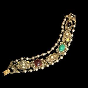 Chunky Vintage Victorian Revival Bracelet